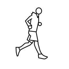 Man Jogging Outdoors