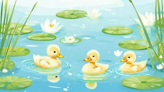 duck and ducklings