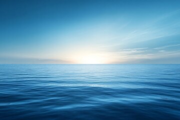 Obraz premium gradient sunset in the sea, vector background wallpaper , horizon 