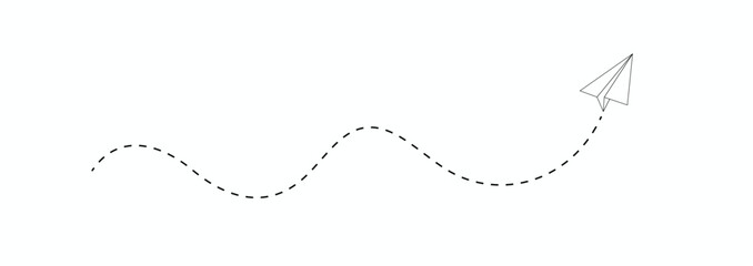 travel dotted line trip dashed trace destination track plan and silhouette, travelling symbol . vector illustration. EPS 10