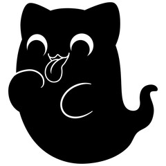 Cartoon Cute Cat Ghost
