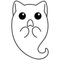 Cartoon Cute Cat Ghost