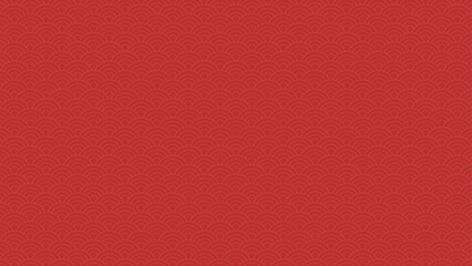 シンプルでおしゃれな和モダンデザインな背景素材 - 日本の伝統な文様の青海波 - 16:9