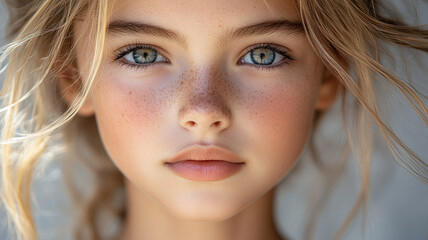 a young girl of 18 years old with blonde hair.