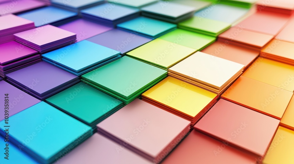Poster ai classifying colors in a digital photo, separating and categorizing hues into precise groups