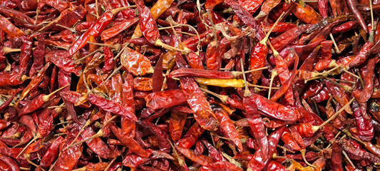 Dried chilies are a part of cooking.