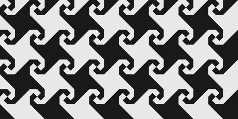 Vector seamless geometric pattern. Simple abstract lines lattice. Repeating elements stylish background