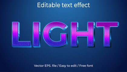  light editable text effect