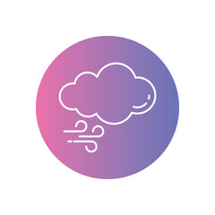 Wind vector icon stock illustration