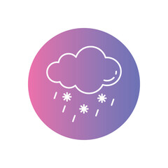 Sleet vector icon stock illustration