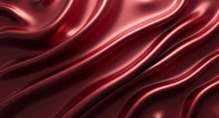 Obraz premium A maroon alloy backdrop featuring dynamic folds, chrome plating, and stainless steel accents. Shimmering brocade textures complement the oil-draped, highly detailed surface.
