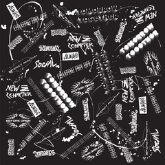 Bandana design with slogan, text, typography graphic.