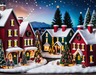 miniature christmas village
