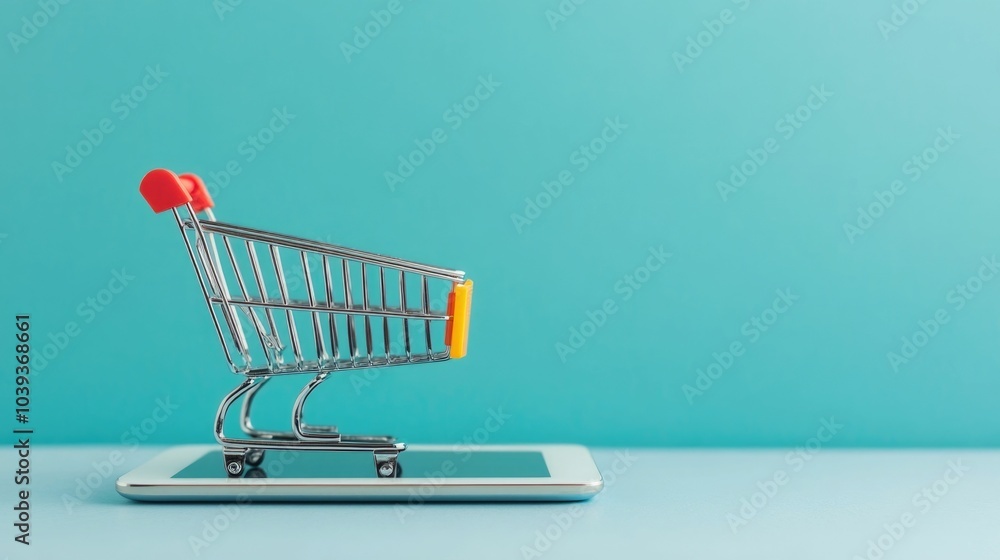 Poster digital tablet showcasing a cyber monday flash sale promotion with various tech products and gadgets