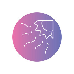 Heatwave vector icon stock illustration