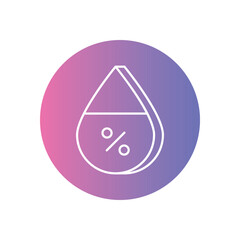 Humidity vector icon stock illustration