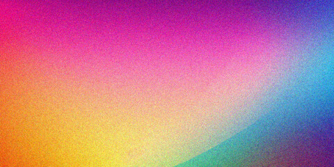 Colorful Gradient Background with Noise Texture Effects. glowing Vibrant grainy gradient background, colorful noise texture, retro banner poster cover backdrop header design.	