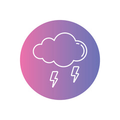 Storm  vector icon stock illustration