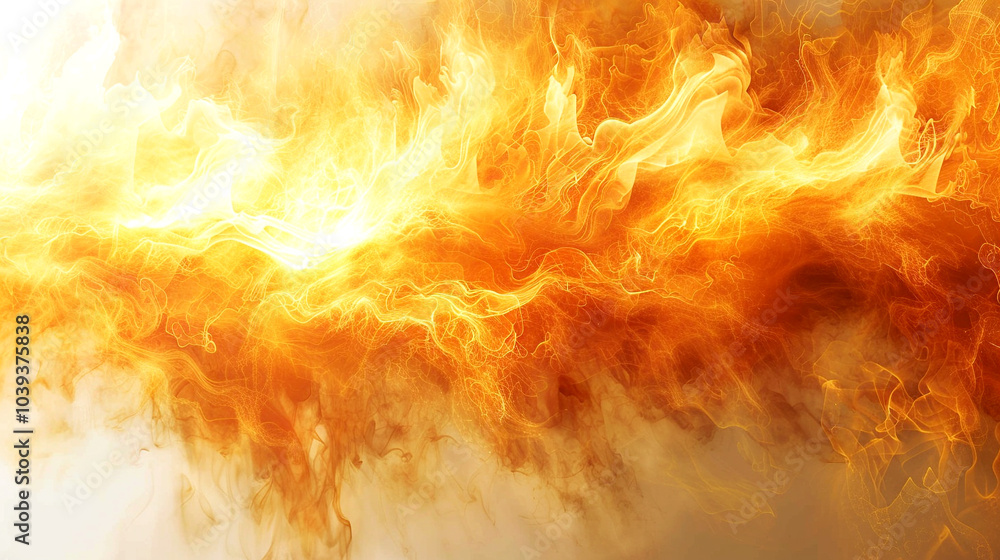 Poster flames dance vividly across the canvas, creating an enchanting visual spectacle