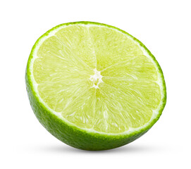 lime slice isolated on transparent png