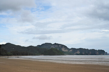 View of low tide. Andaman sea