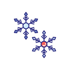 Snowflake vector icon stock illustration