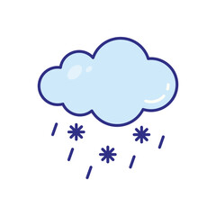 Sleet vector icon stock illustration