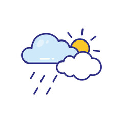 Drizzle vector icon stock illustration