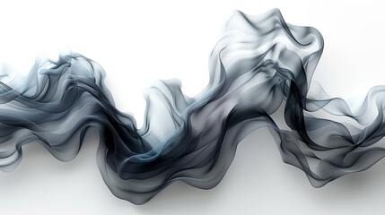 Fototapeta premium Elegant flowing silk fabric gracefully draped on a soft surface for artistic display