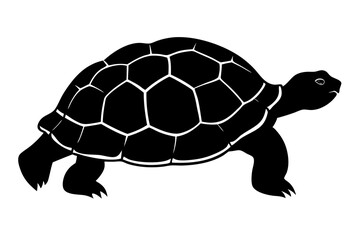 Tortoise icon | isolated vector silhouette illustration on white background