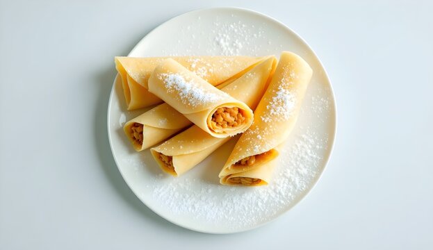 Patishapta, Traditional Bangladeshi Sweet Crepes with Coconut Filling (Bangladeshi Cuisine)
