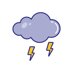 Storm  vector icon stock illustration