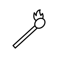 Matches icon Thin line art isolated