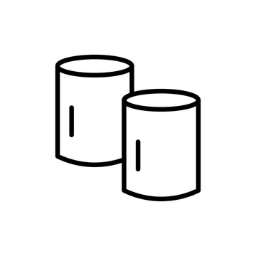 recommend clip art: Marshmallow icon Thin line art isolated