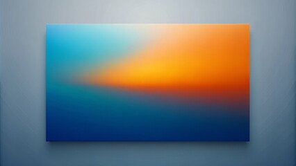 Naklejka premium Elegant Blurred Gradient Background in Orange and Blue on Light Grey for Minimalistic Product Photography Showcase and Digital Art Designs