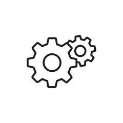 Technology icon Thin line art isolated