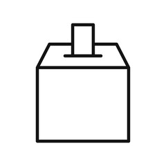 Fototapeta premium Voting icon Thin line art isolated