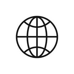 Website icon Thin line art isolated