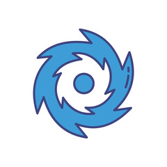 Hurricane vector icon stock illustration