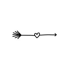 Valentine heart arrow
