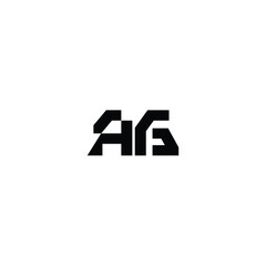 AG monogram logo design letter text name symbol monochrome logotype alphabet character simple logo