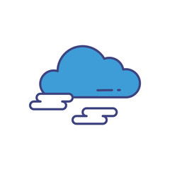 Fog vector icon stock illustration