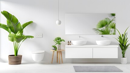 Modern bathroom oasis
