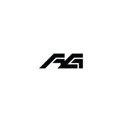 AG monogram logo design letter text name symbol monochrome logotype alphabet character simple logo
