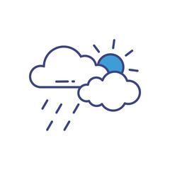 Drizzle vector icon stock illustration