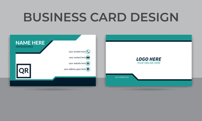 Stylish And Clean Corporate Professional business card 
design template