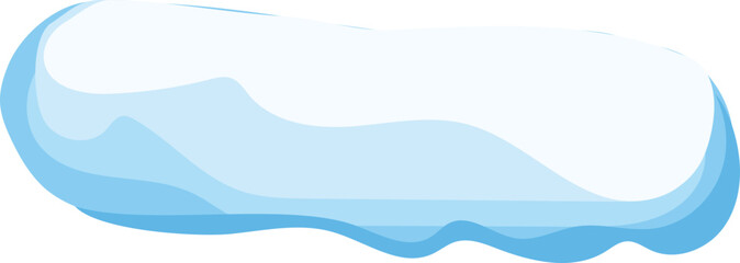 Ice elements on winter. Vector illustration.