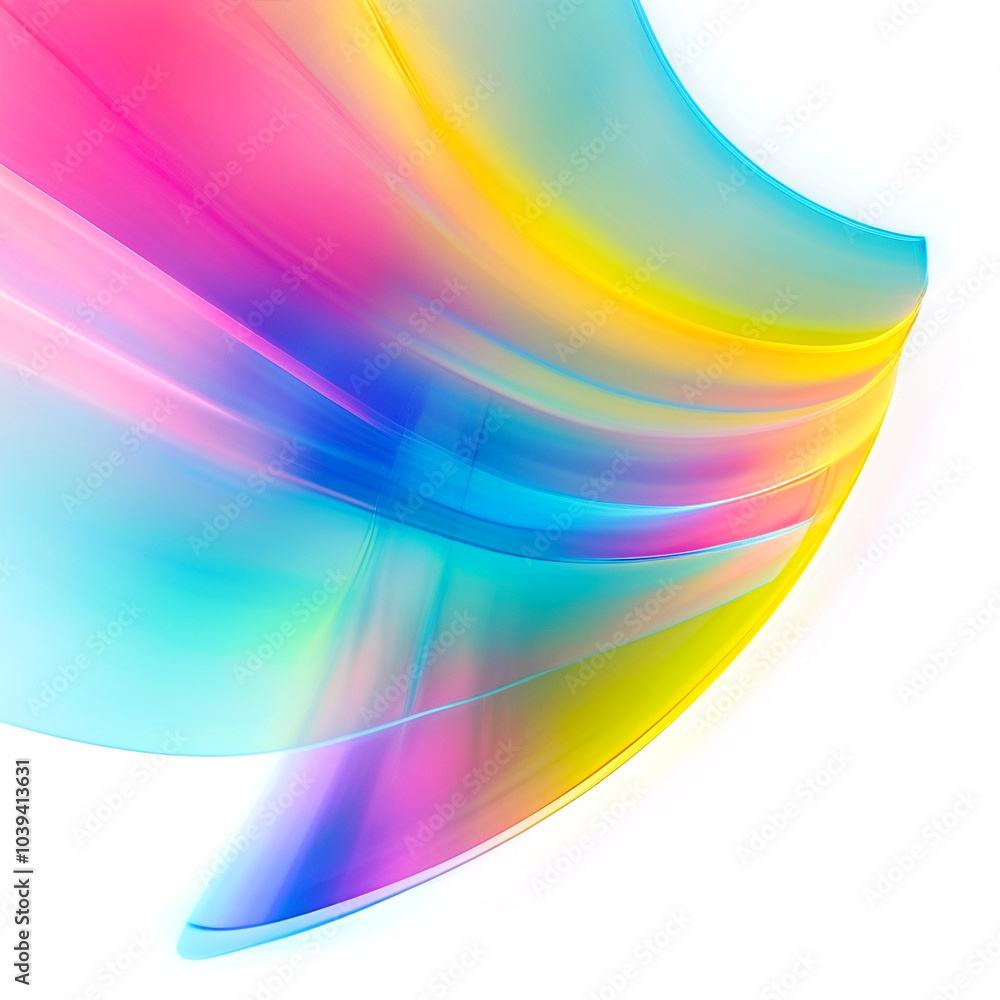 Poster vivid swirls of color create a dynamic abstract design in soft pastel hues