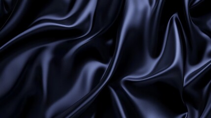 Fototapeta premium Luxurious Navy Silk Backdrop for Skincare Product Display with Cinematic Lighting