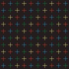Obraz premium Abstract seamless pattern. Geometric vector background of crosses; pluses.